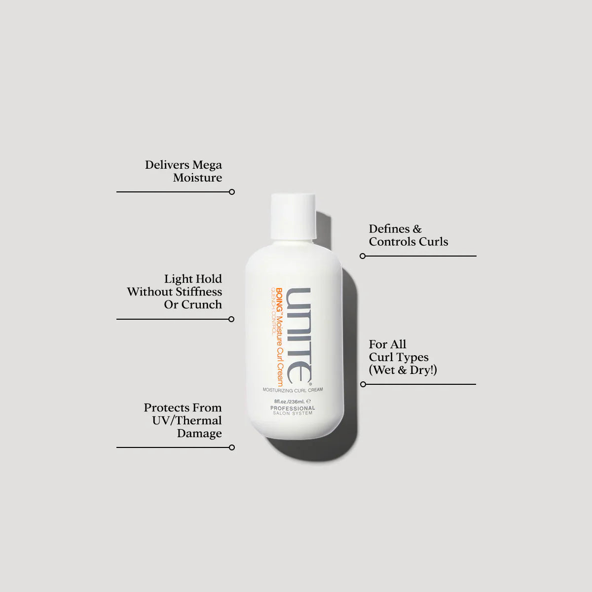 Unite Boing Moisture Curl Cream product benefits