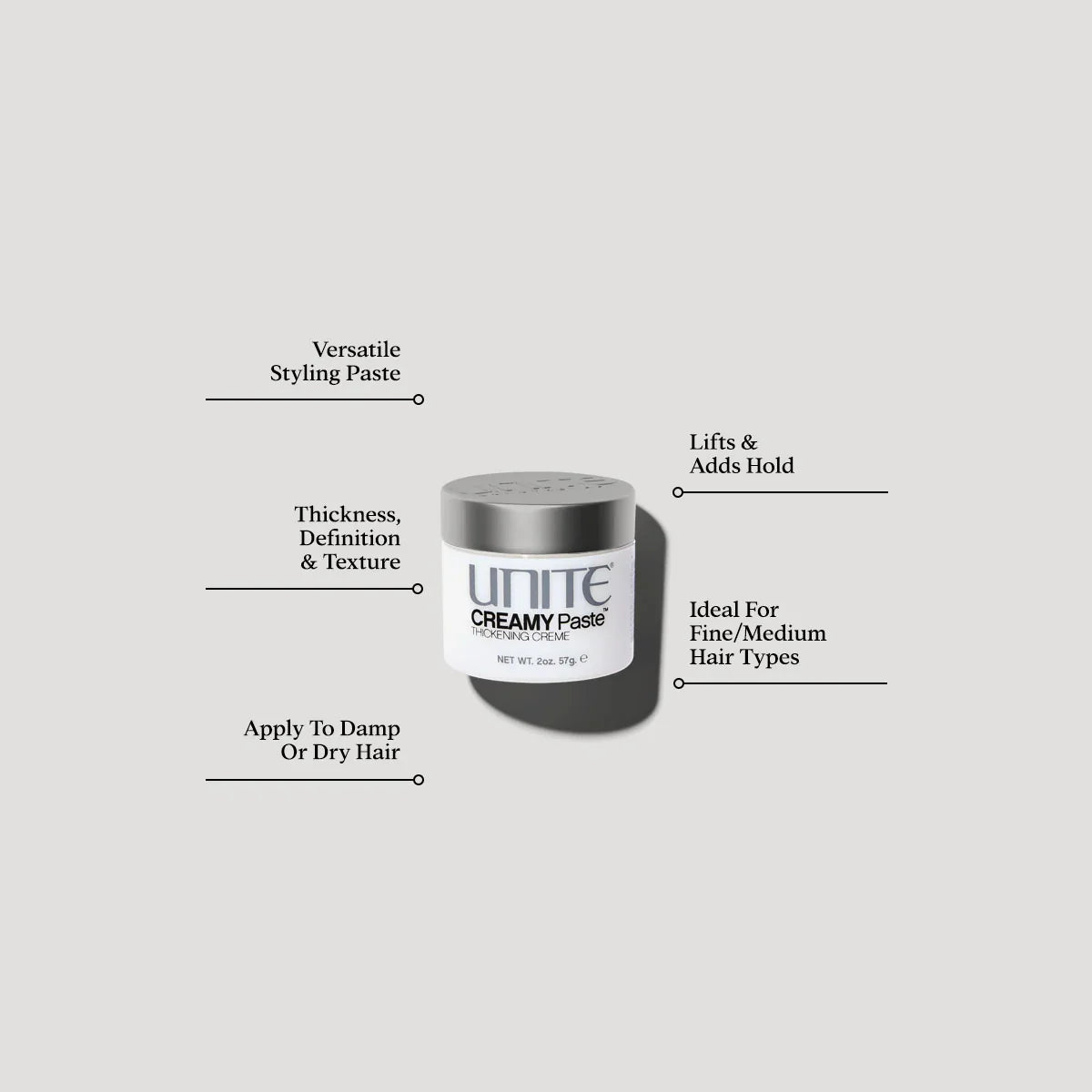 Unite Creamy Paste product benefits