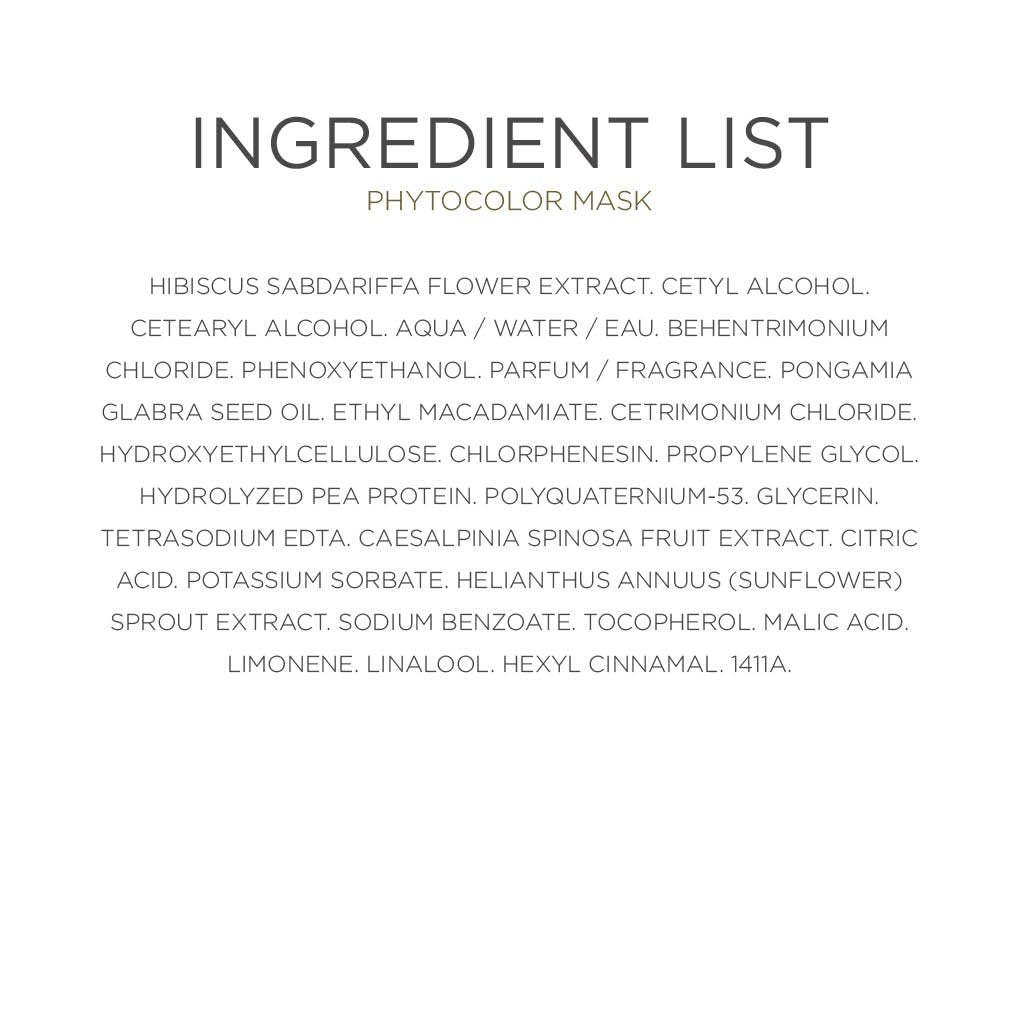 Ingredient List