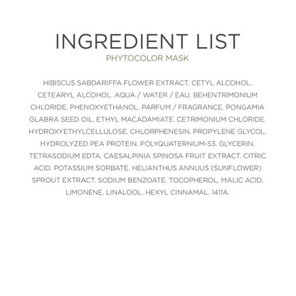 Ingredient List