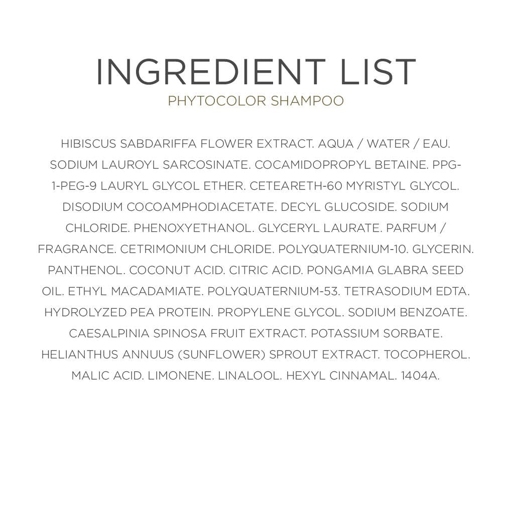 Ingredient List