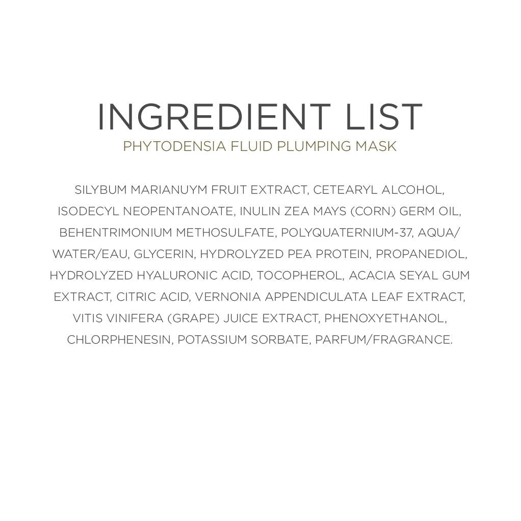 Phytodensia Plumping Serum ingredients list