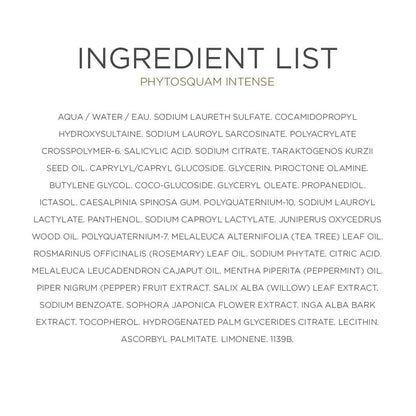 Ingredient List
