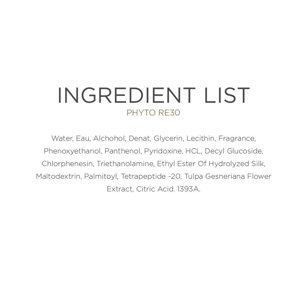 Ingredient list