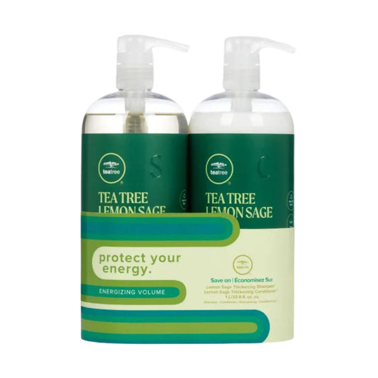 Paul Mitchell Tea Tree Lemon Sage Energizing Volume Liter Set