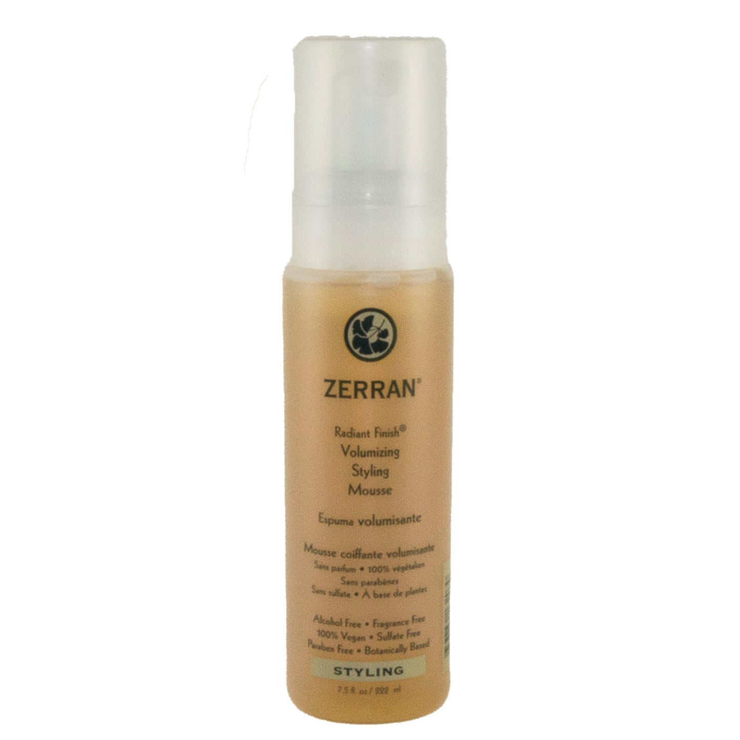 Zerran Radiant Finish Volumizing Styling Mousse 7.5oz.