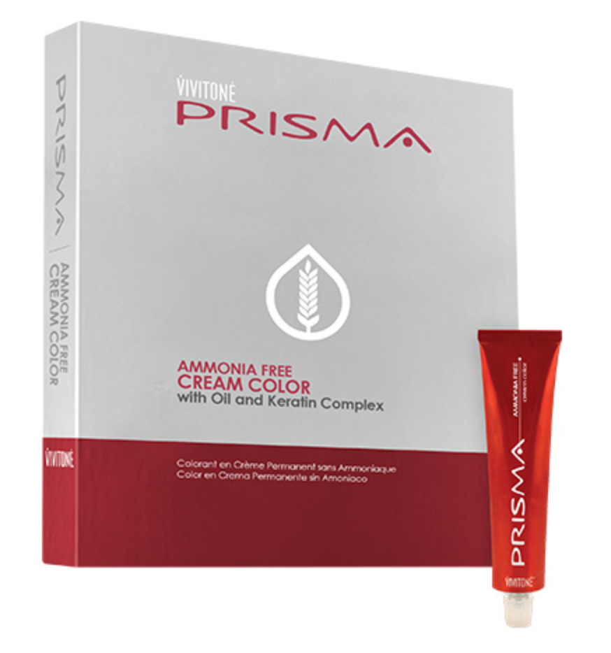 Prisma Permanent Cream Hair Color by Vivitone 2oz. (Ammonia Free)