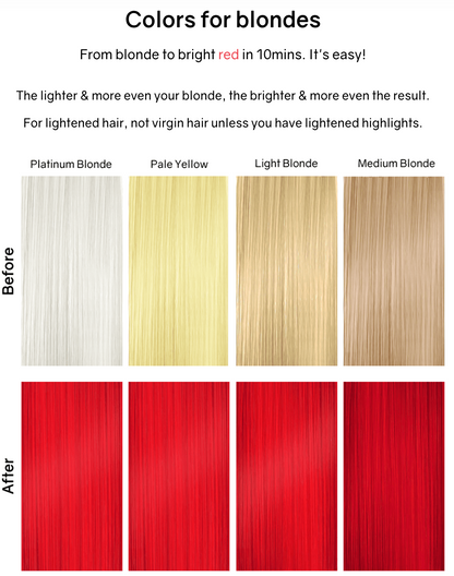 Celeb Luxury Viral Colorditioner Vivid Red Before And After