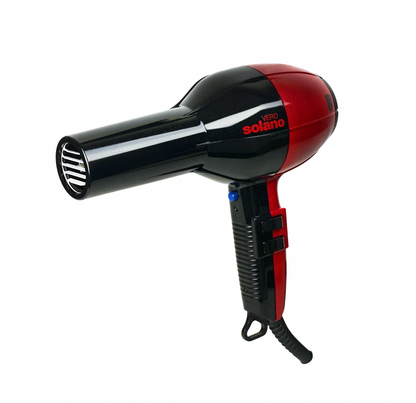 Solano Vero Rosso Hair Dryer Black & Red