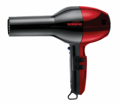 Solano Vero Rosso Hair Dryer Black & Red