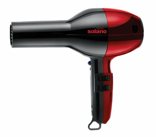 Solano Vero Rosso Hair Dryer Black & Red