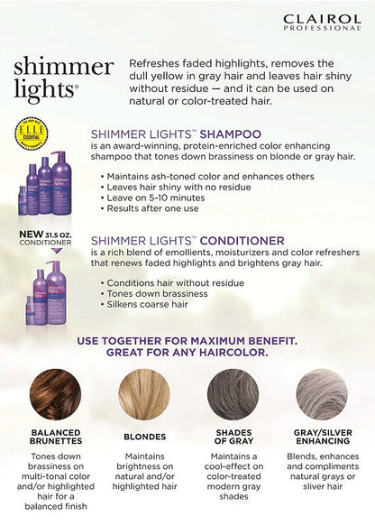 Shimmer Lights Purple Shampoo for Blonde & Silver Hair Benefits