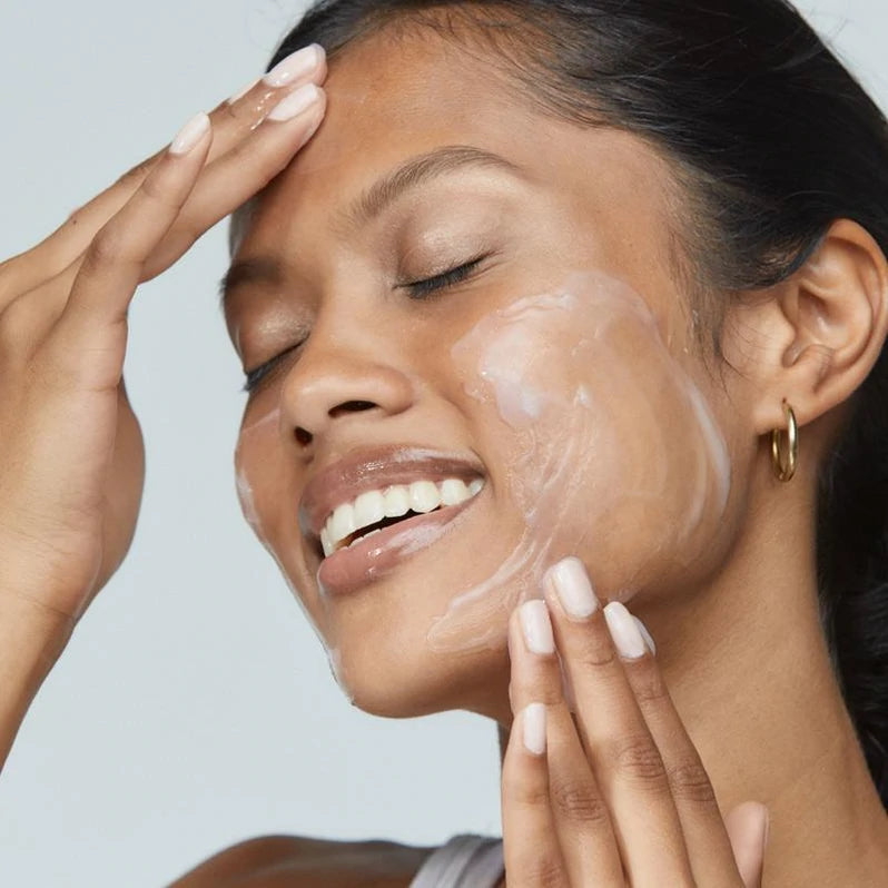 Dermalogica UltraCalming Cleanser application on model