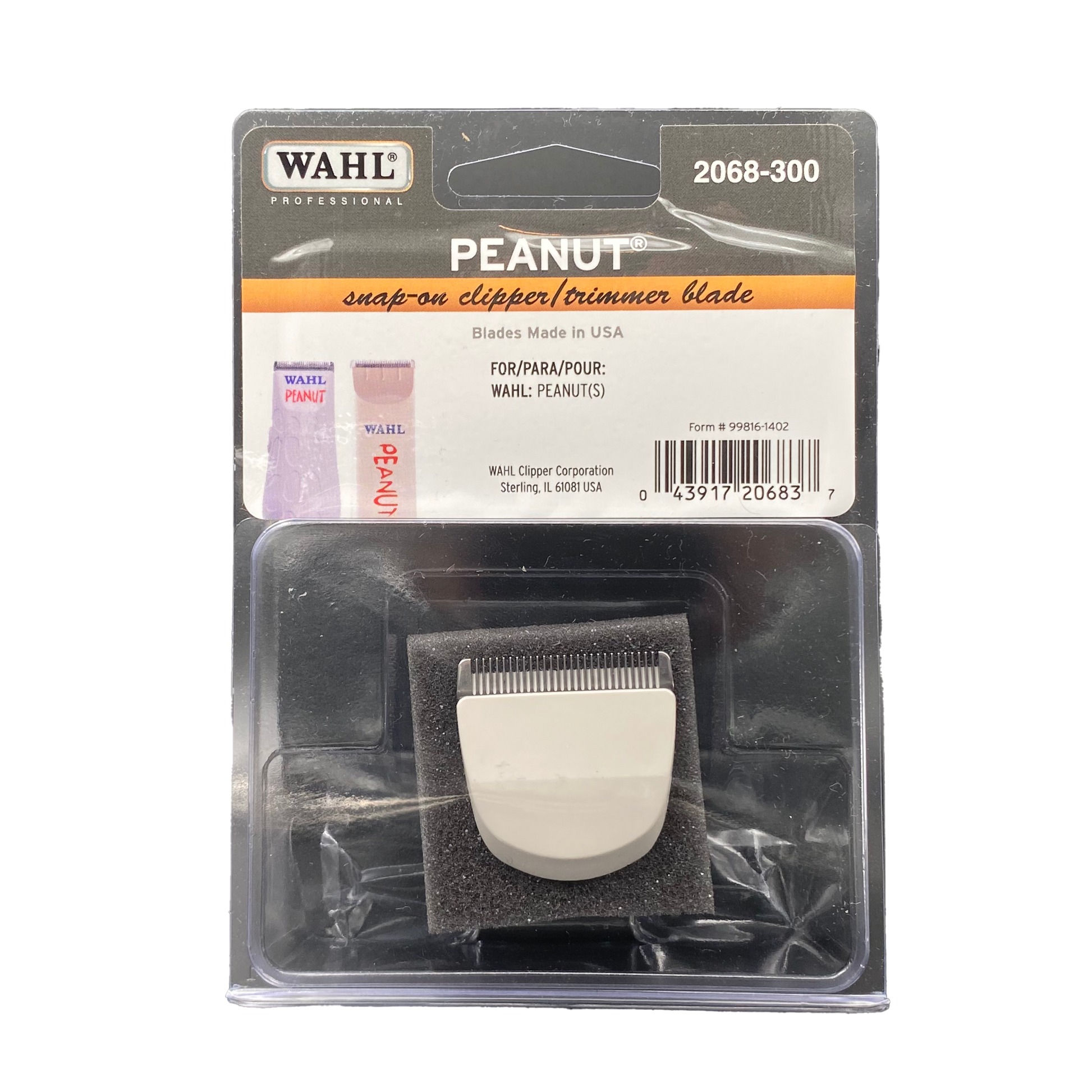 Wahl Professional Peanut Snap-On Clipper/Trimmer Blade - White