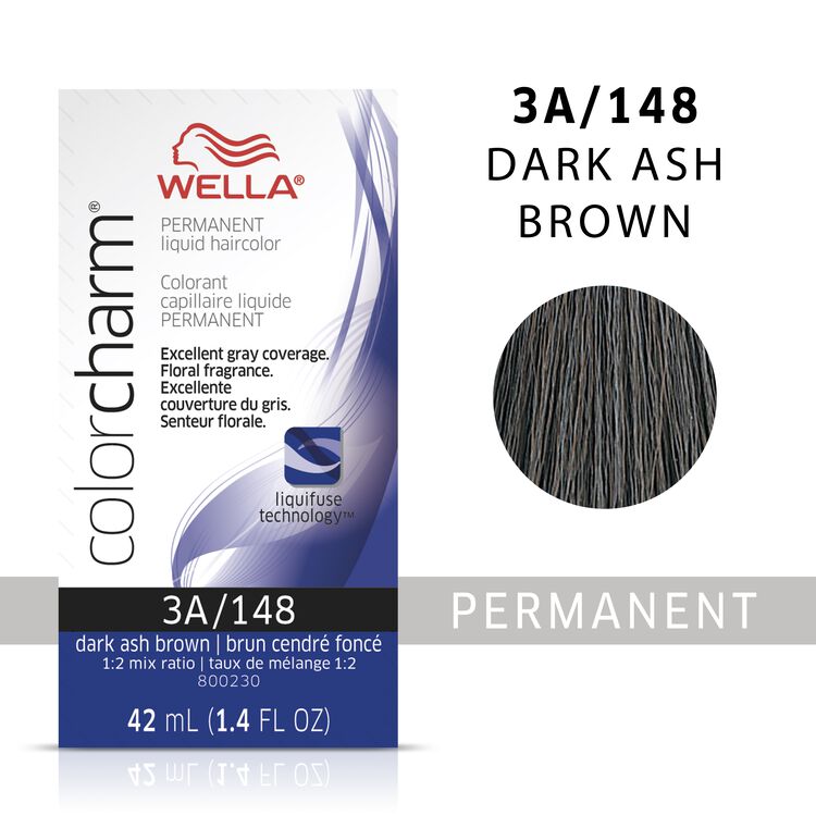 Wella Color Charm Permanent Liquid Color 1.4oz. 3A Dark Ash Brown