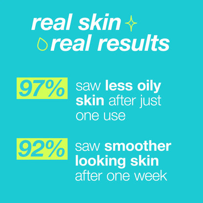 Dermalogica Clear Start Blackhead Clearing Fizz Mask delivers real results. 97% saw less oily skin after just one use and 92% saw smoother looking skin after one week