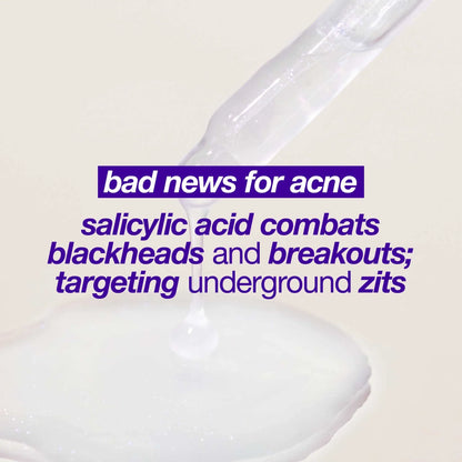 Dermalogica Breakout Clearing Liquid Peel uses salicylic acid