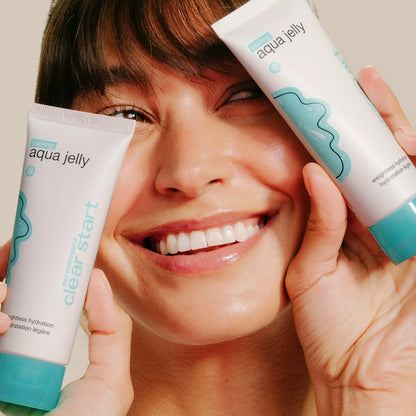 Model holding Dermalogica Cooling Aqua Jelly 